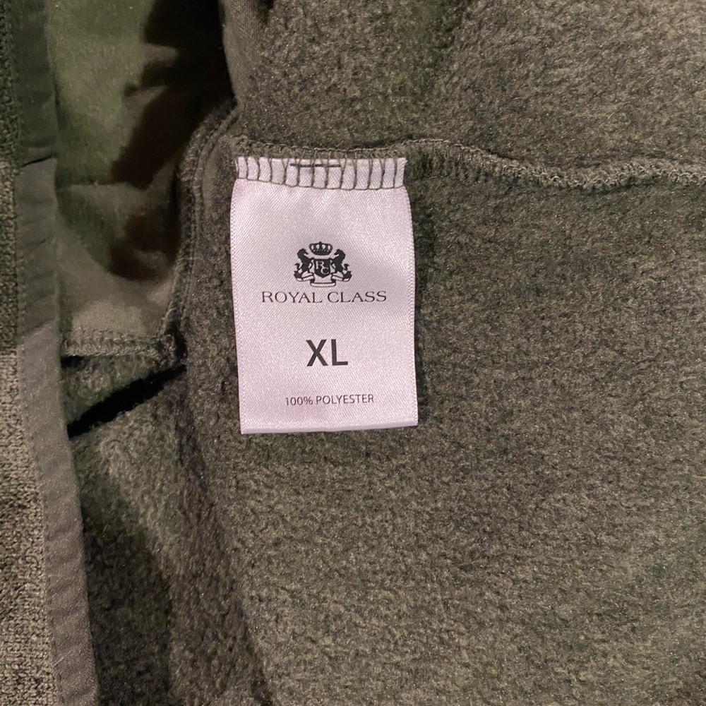 Royal Class men's Marled Top size XL green. 1/4 Button Long Sleeve - Picture 5 of 5